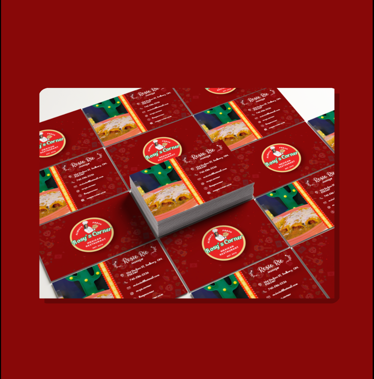 Rosy's Corner — Business Cards