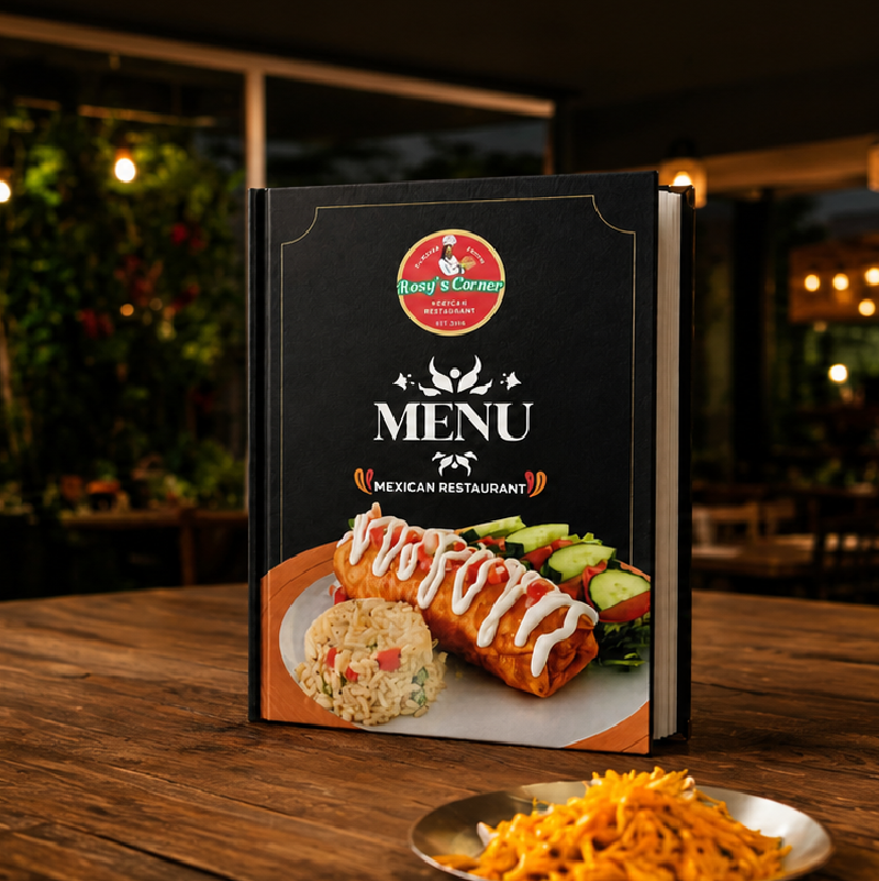 Rosy's Corner — Menu Design